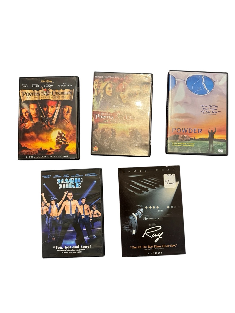 Lot of 5 DVD's